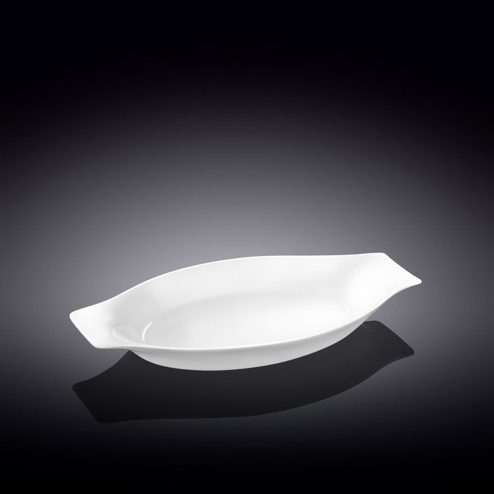 Wilmax White Fine Porcelain Oval Baking Dish – 20–25.5 cm - 25.5 cm