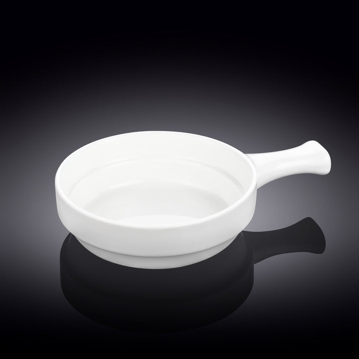 Wilmax White Fine Porcelain Baking Dish with Handle – 300–450 ml - 15 cm - 450 ml