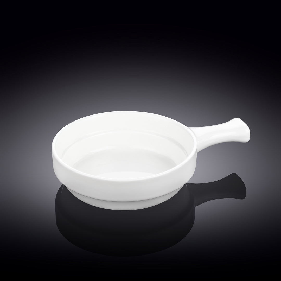 Wilmax White Fine Porcelain Baking Dish with Handle – 300–450 ml - 13 cm - 300 ml