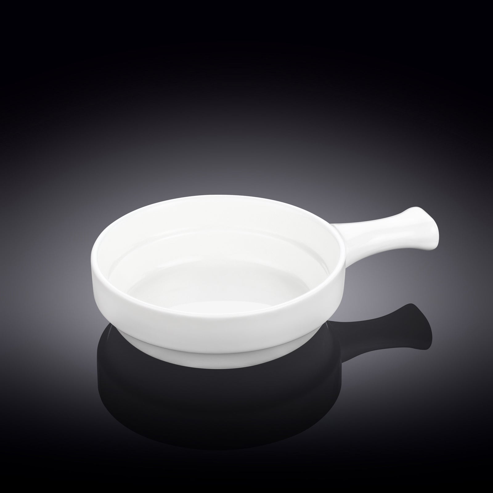 Wilmax White Fine Porcelain Baking Dish with Handle – 300–450 ml - 13 cm - 300 ml