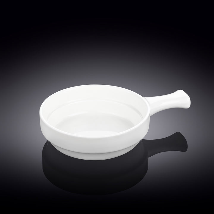 Wilmax White Fine Porcelain Baking Dish with Handle – 300–450 ml - 13 cm - 300 ml