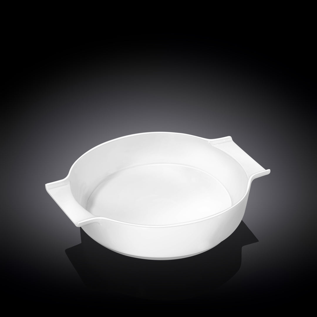 Wilmax White Fine Porcelain Baking Dish with Handles – 650 ml - 20.5 x 17 x 5 cm - 650 ml
