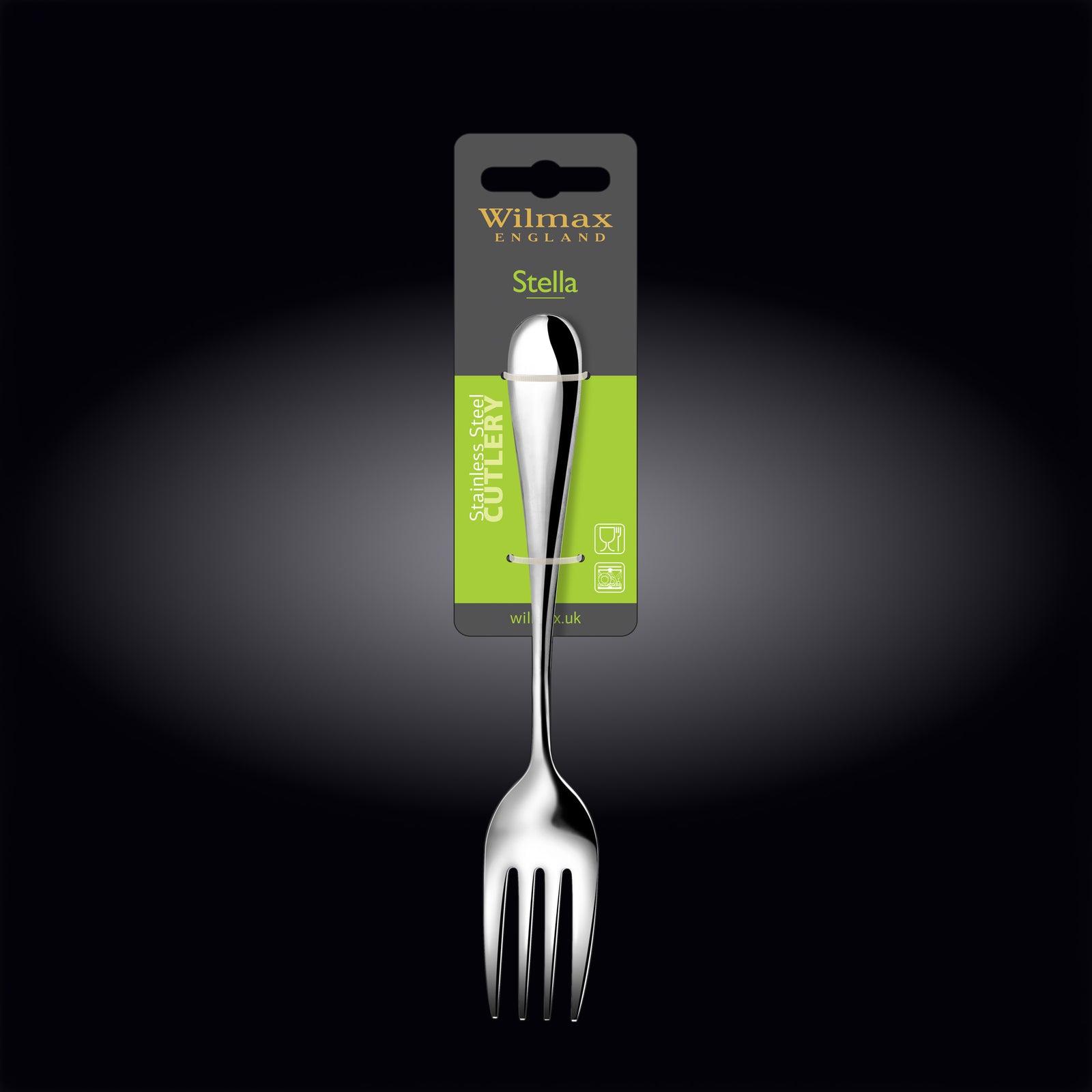 Wilmax Stella Stainless Steel Serving Fork - additional view