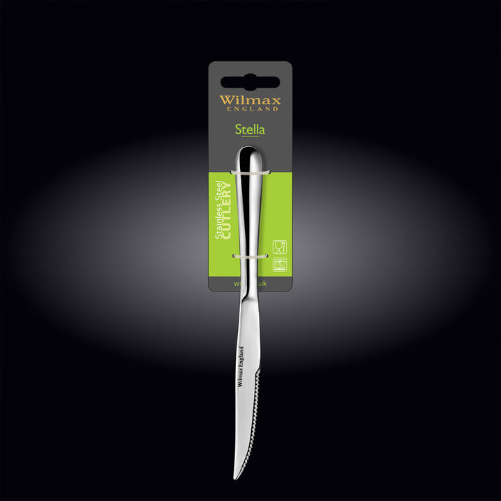 Wilmax Stella Stainless Steel Steak Knife - alternate view