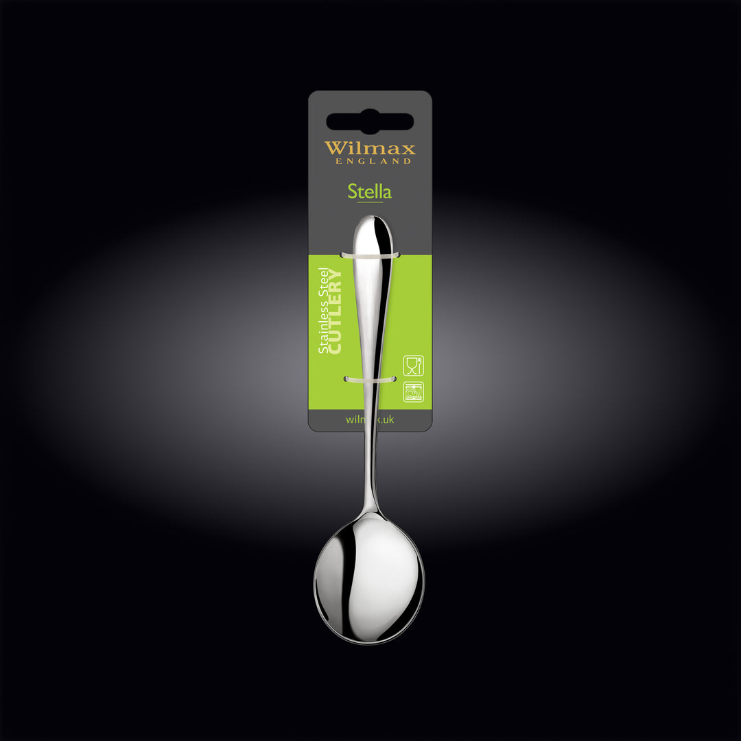 Wilmax Stella stainless steel soup spoon – additional view