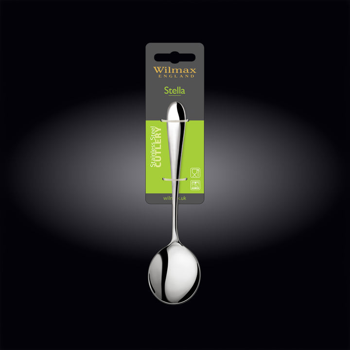 Wilmax Stella stainless steel soup spoon – additional view