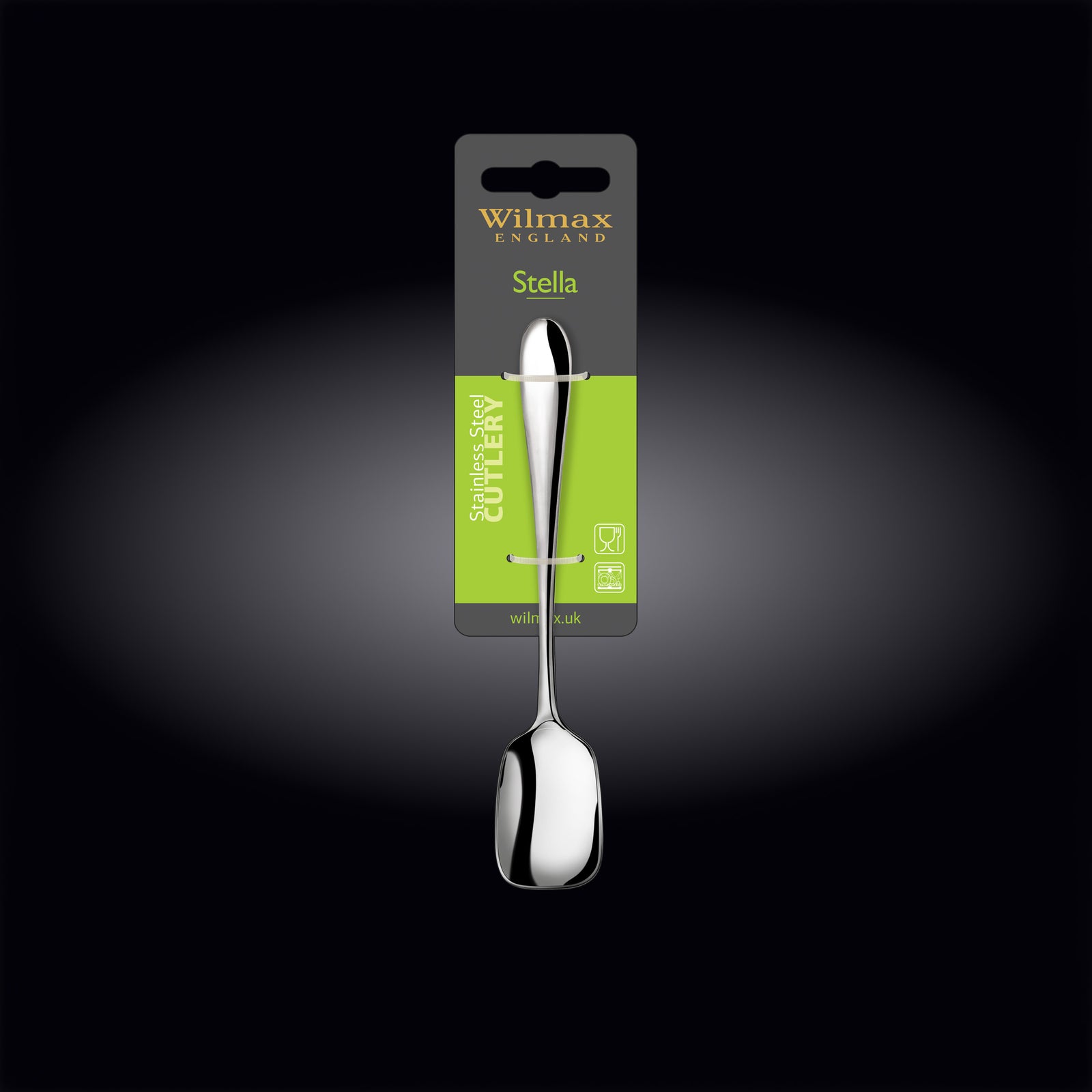 Wilmax Stella Stainless Steel Ice Cream Spoon - alternate view