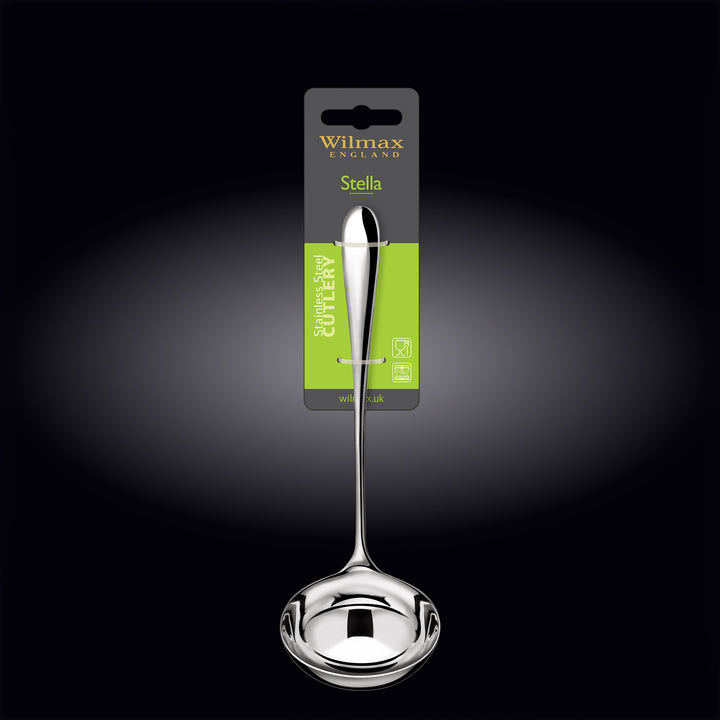 Wilmax Stella Stainless Steel Soup Ladle - additional view
