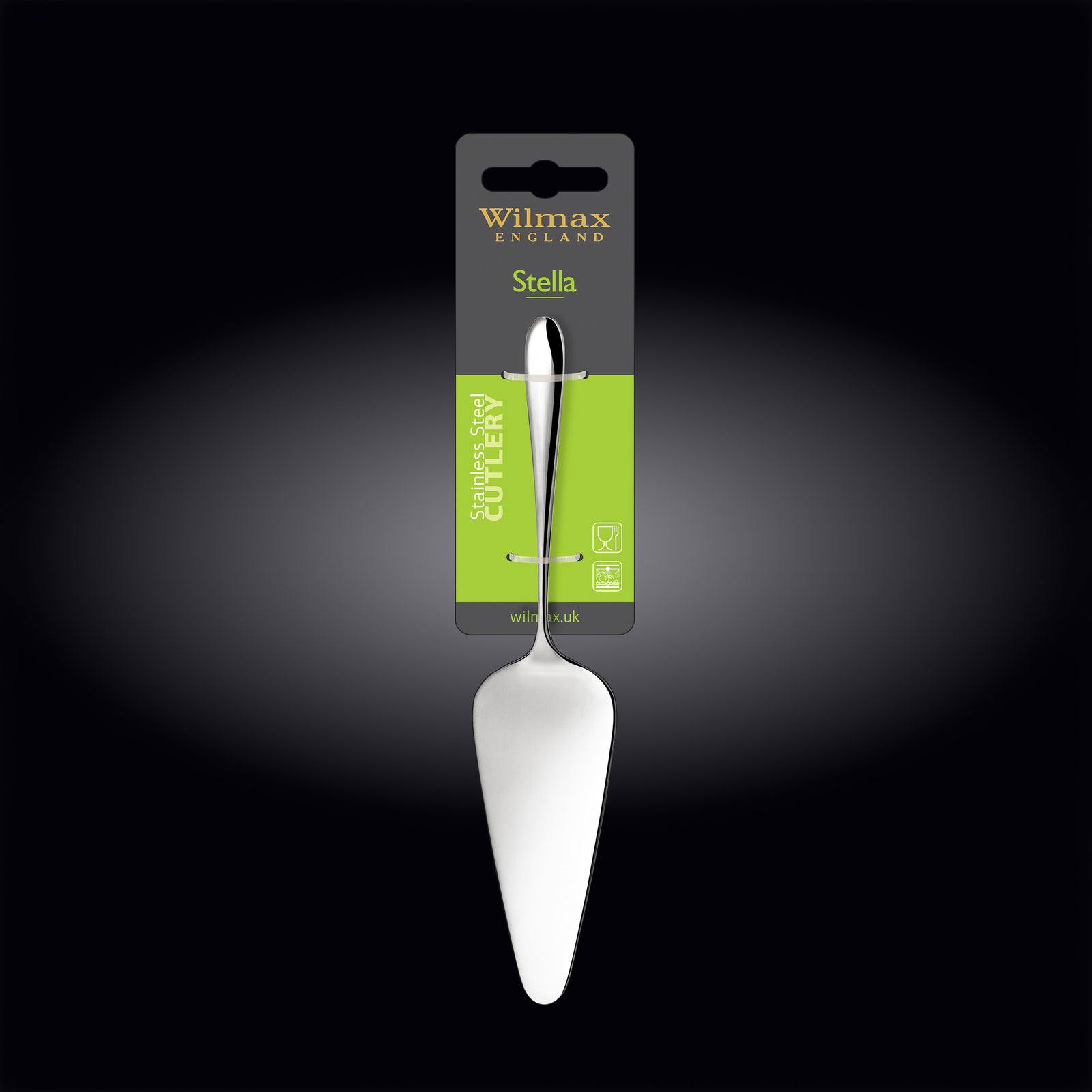 Wilmax Stella Stainless Steel Cake Server - alternate view
