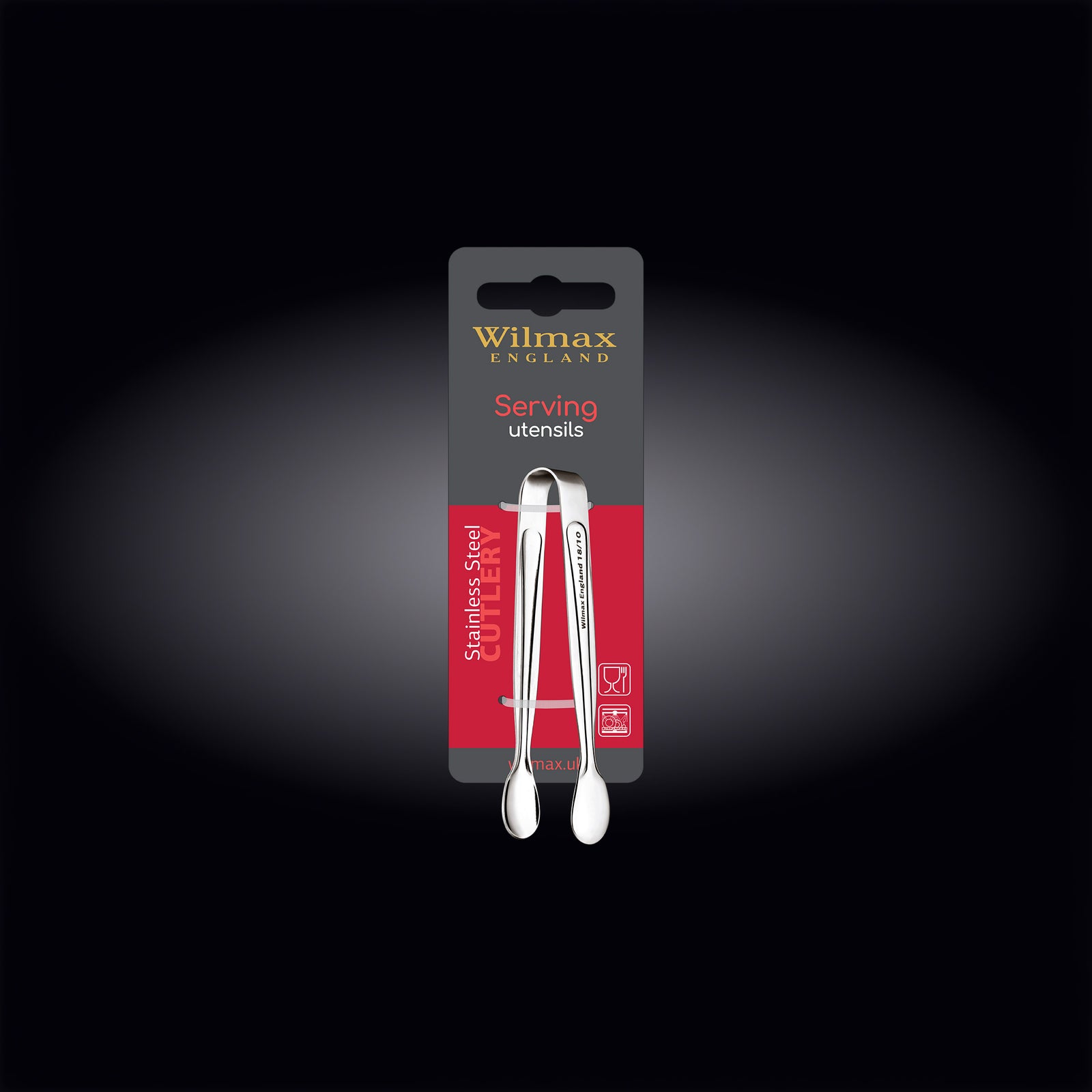 Wilmax England Stella Stainless Steel Sugar Tongs - additional product image