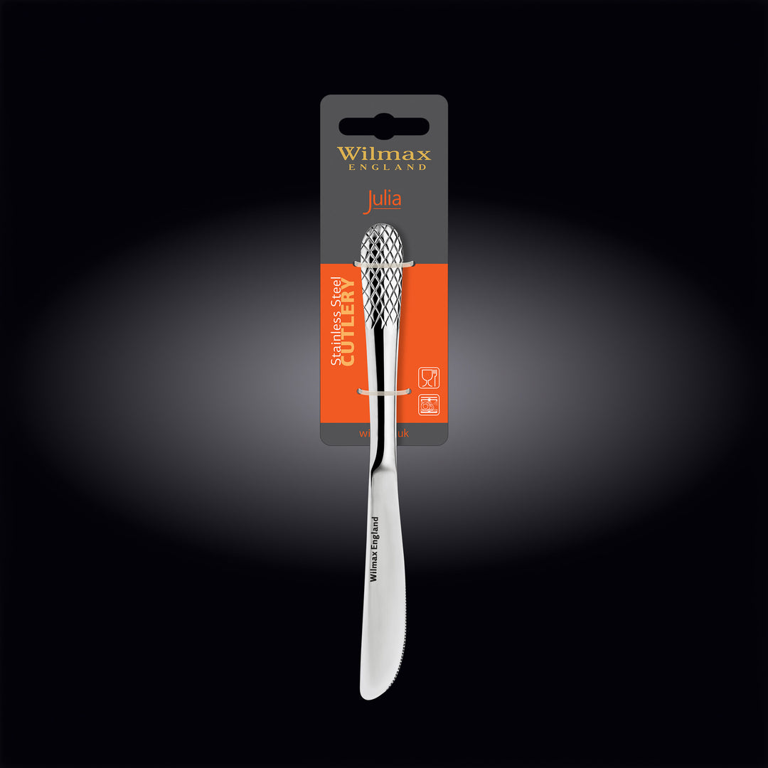 Wilmax Diamond Stainless Steel Salad/Dessert Knife - additional view