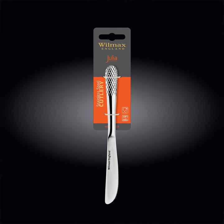 Wilmax Diamond Stainless Steel Salad/Dessert Knife - additional view