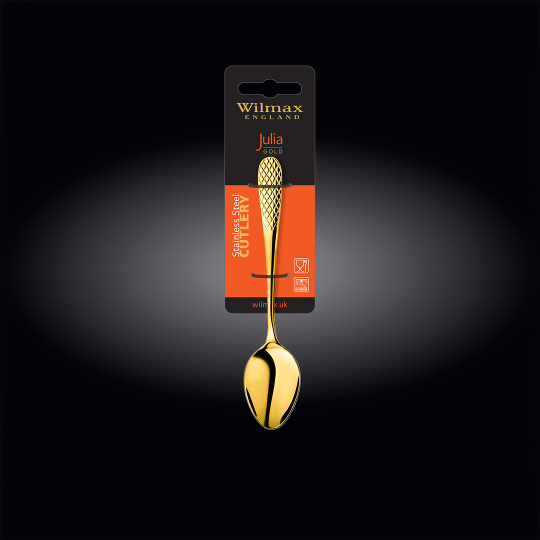 Wilmax Diamond appetizer and mug spoon - gold detail
