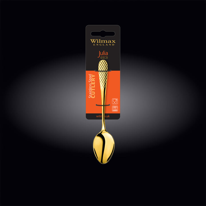 Wilmax Diamond appetizer and mug spoon - gold detail