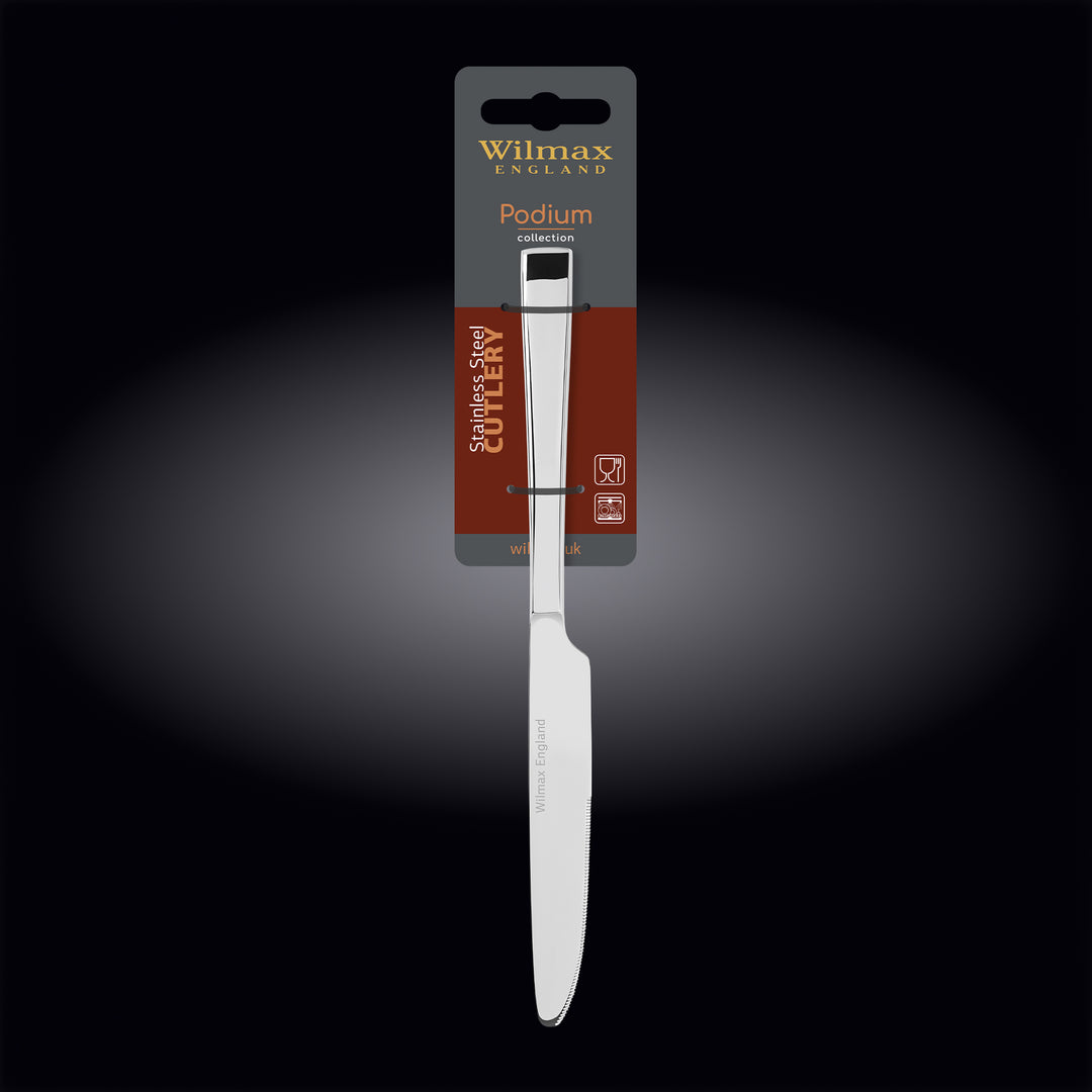 Wilmax Podium dinner and table knife - alternate view
