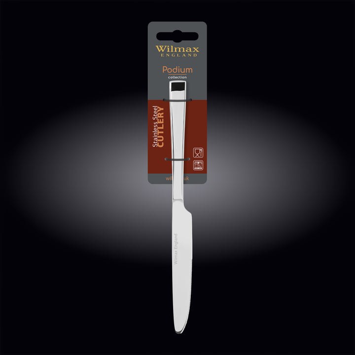 Wilmax Podium dinner and table knife - alternate view