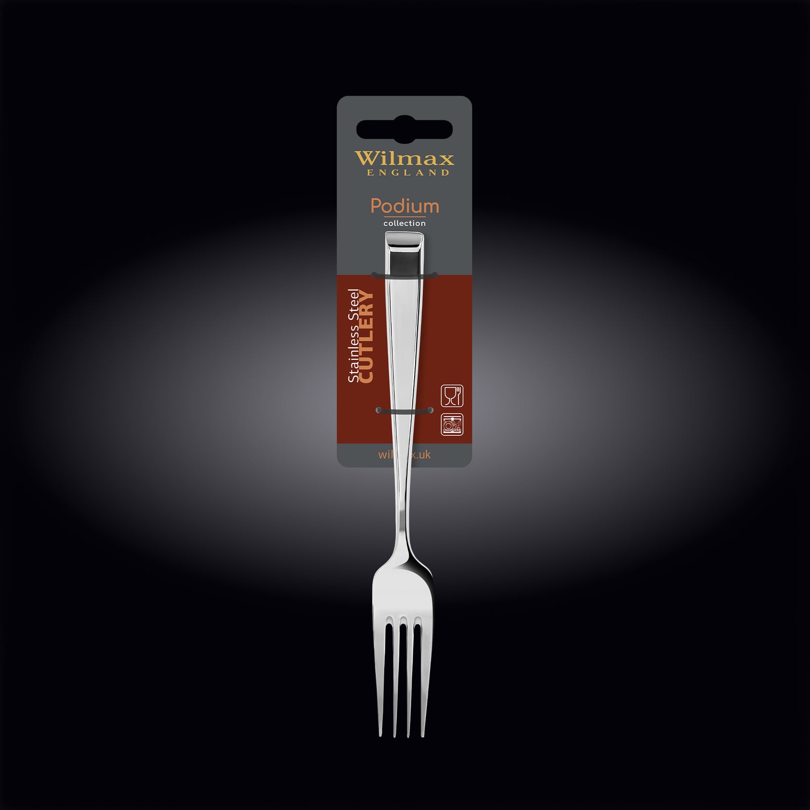 Wilmax Podium dinner and table fork - alternate view