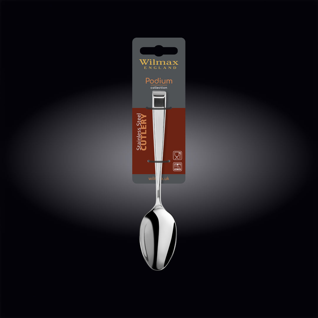 Wilmax Podium salad and dessert spoon - alternate view