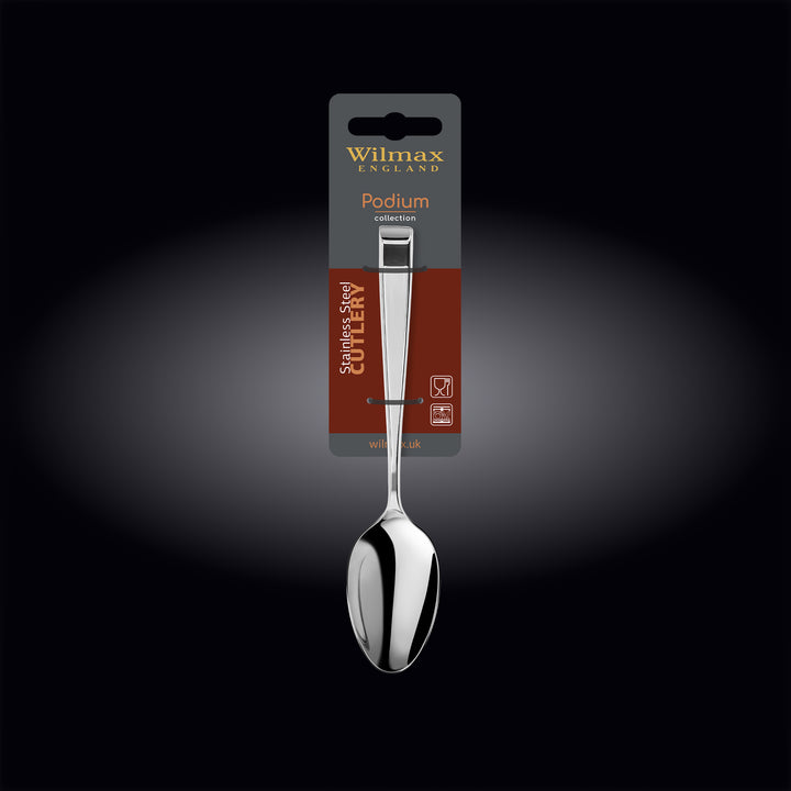 Wilmax Podium salad and dessert spoon - alternate view