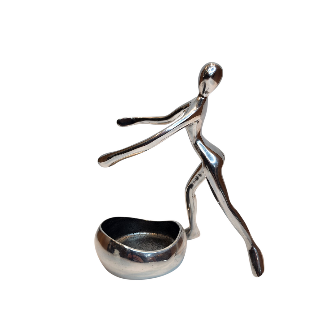 Aluminum Lady Statue Wine Bottle Holder — View 3