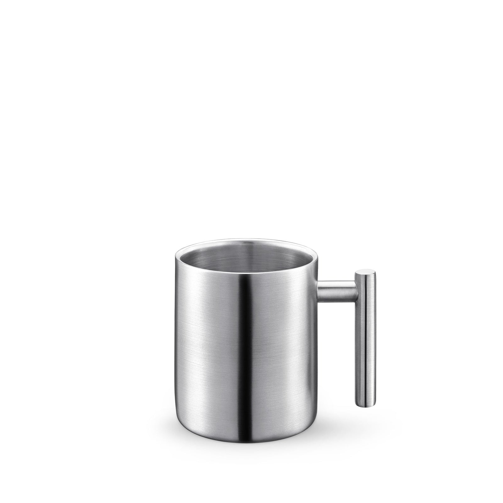 Wilmax England Double Wall Stainless Steel Mug - Silver Matt, 350 ml