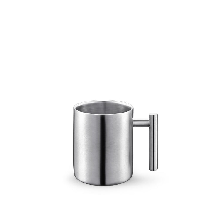 Wilmax England Double Wall Stainless Steel Mug - Silver Matt, 350 ml
