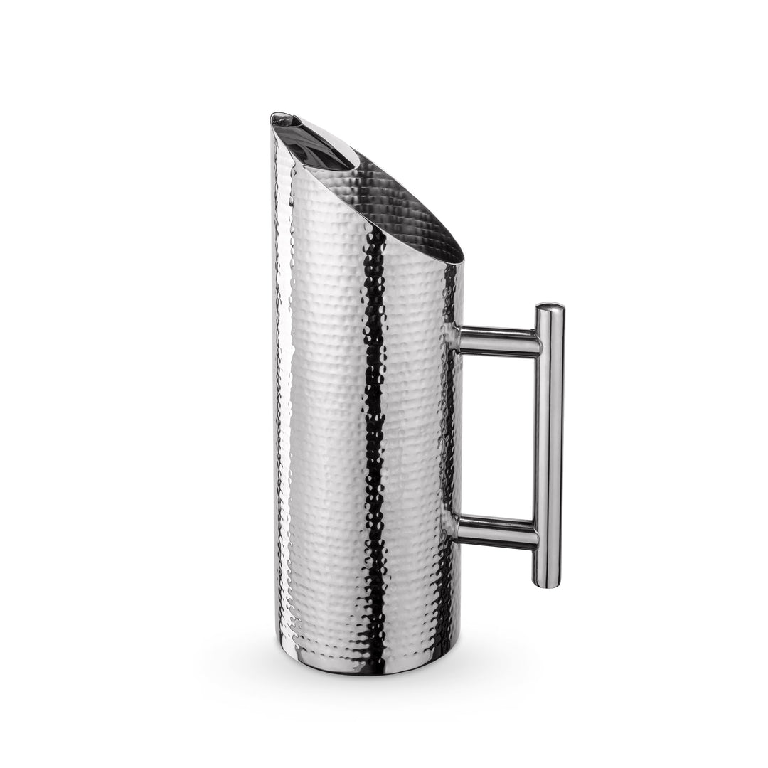 Wilmax Hammered Stainless Steel Water Pitcher – Silver