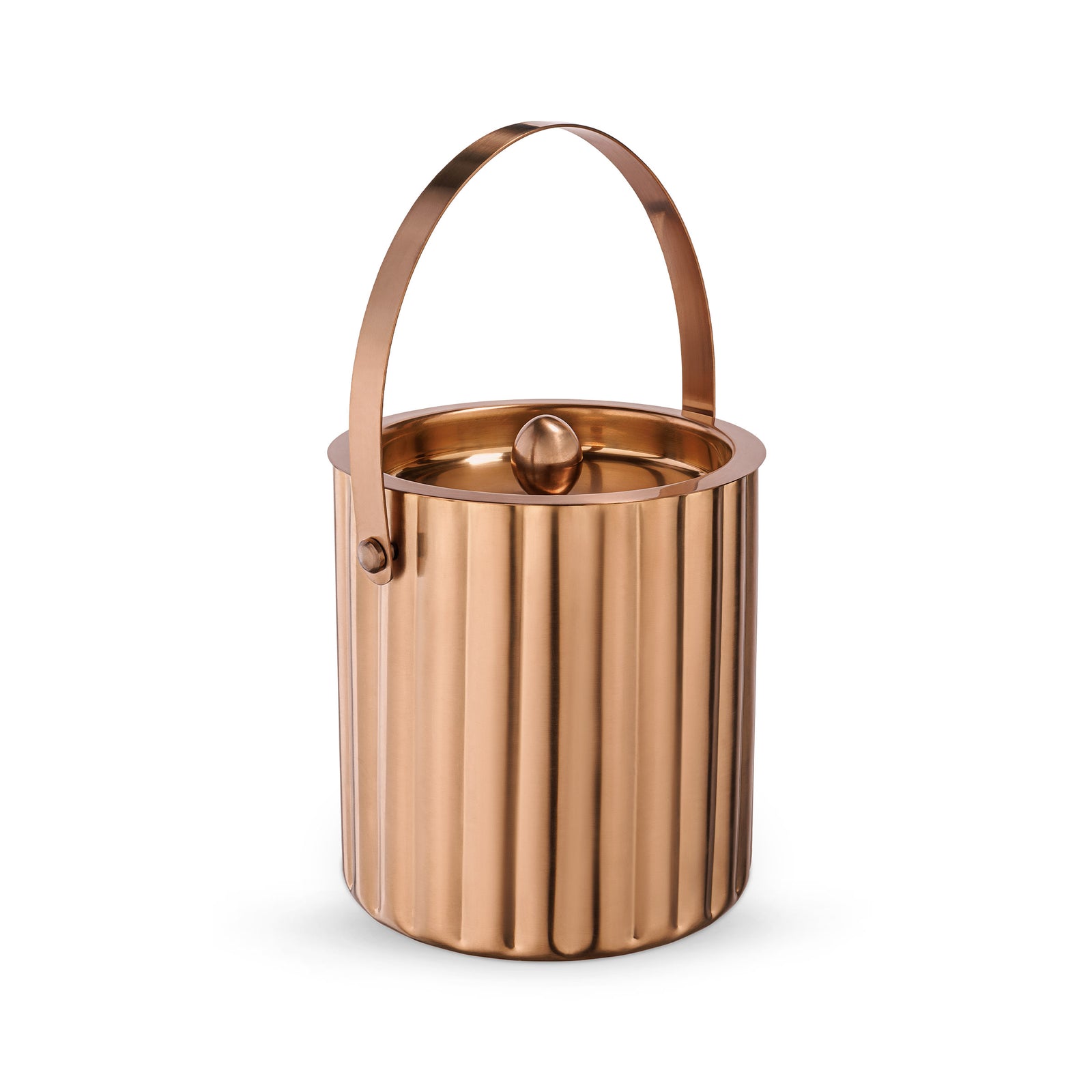 Wilmax Segment Double Wall Ice Bucket with Lid – Bronze Matt