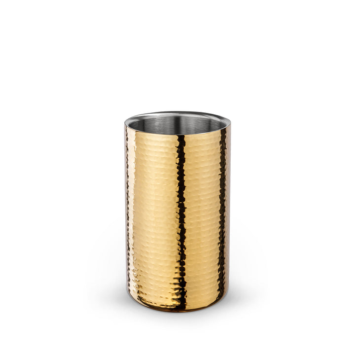 Wilmax Hammered Double Wall Wine Bucket – Gold