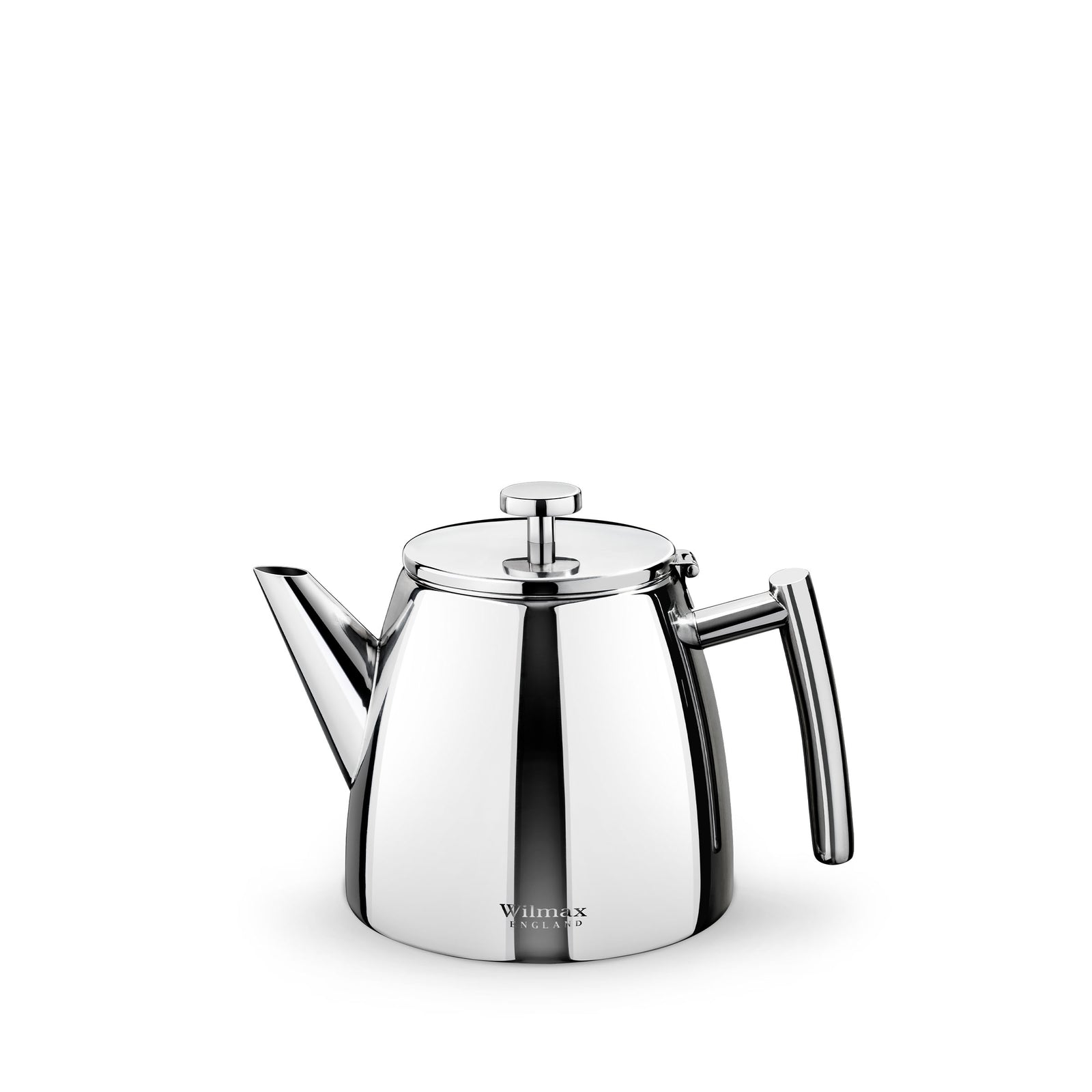 Wilmax England Double Wall Stainless Steel Tea Pot in Colour Box - Silver, 350 ml