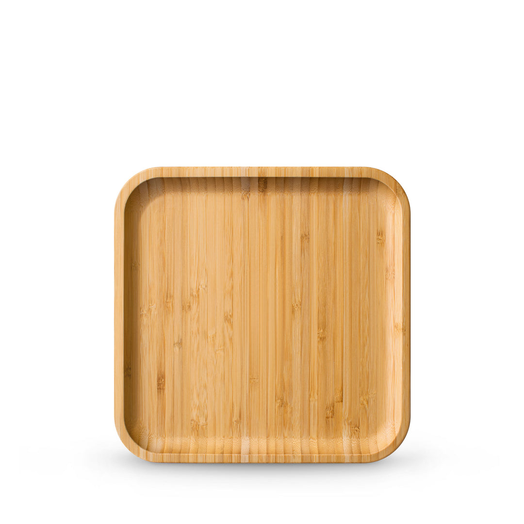 Wilmax Bamboo Square Plate &amp; Platter - 9 x 9 in / 23 x 23 cm