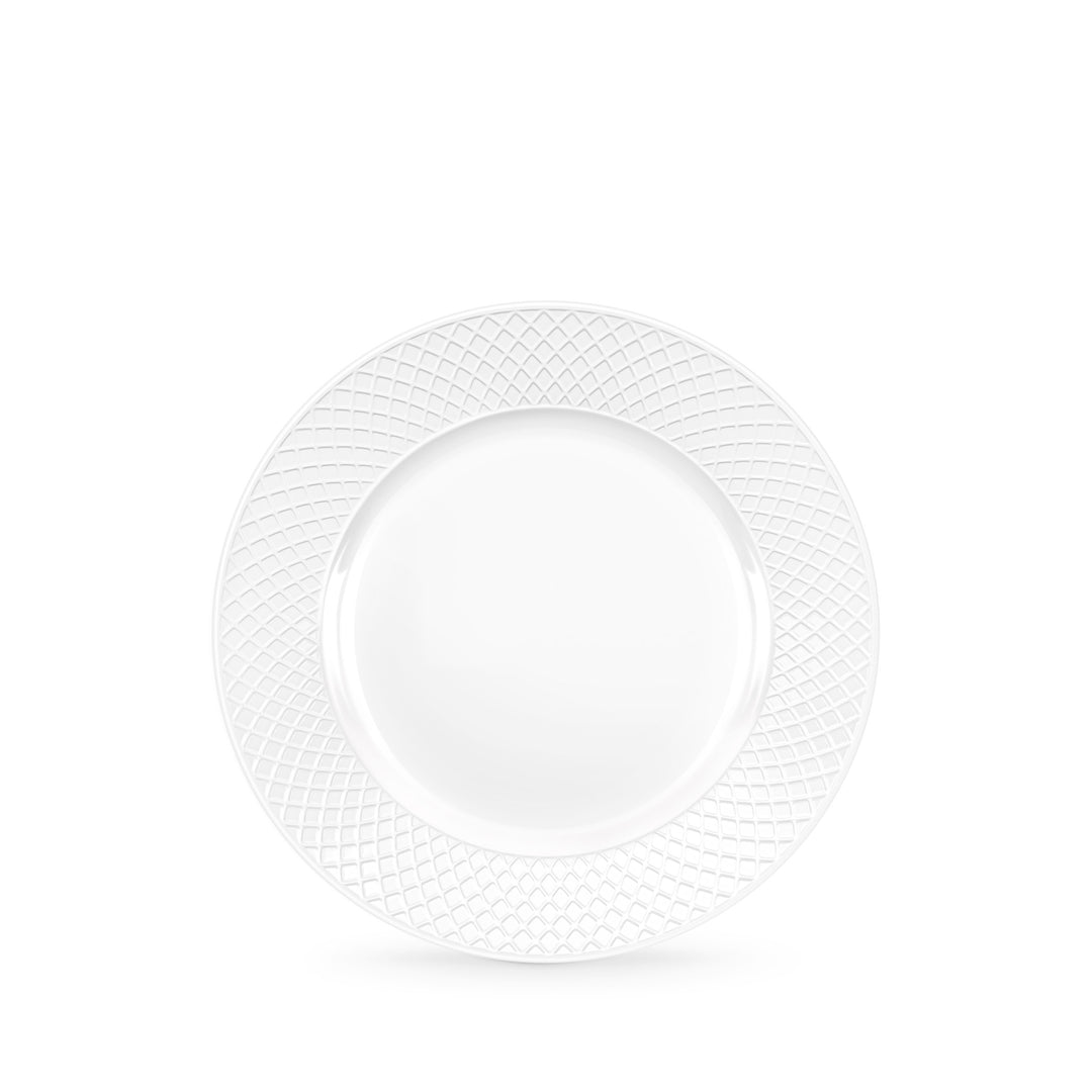 Wilmax Diamond White flat rim dinner plate 25.5 cm