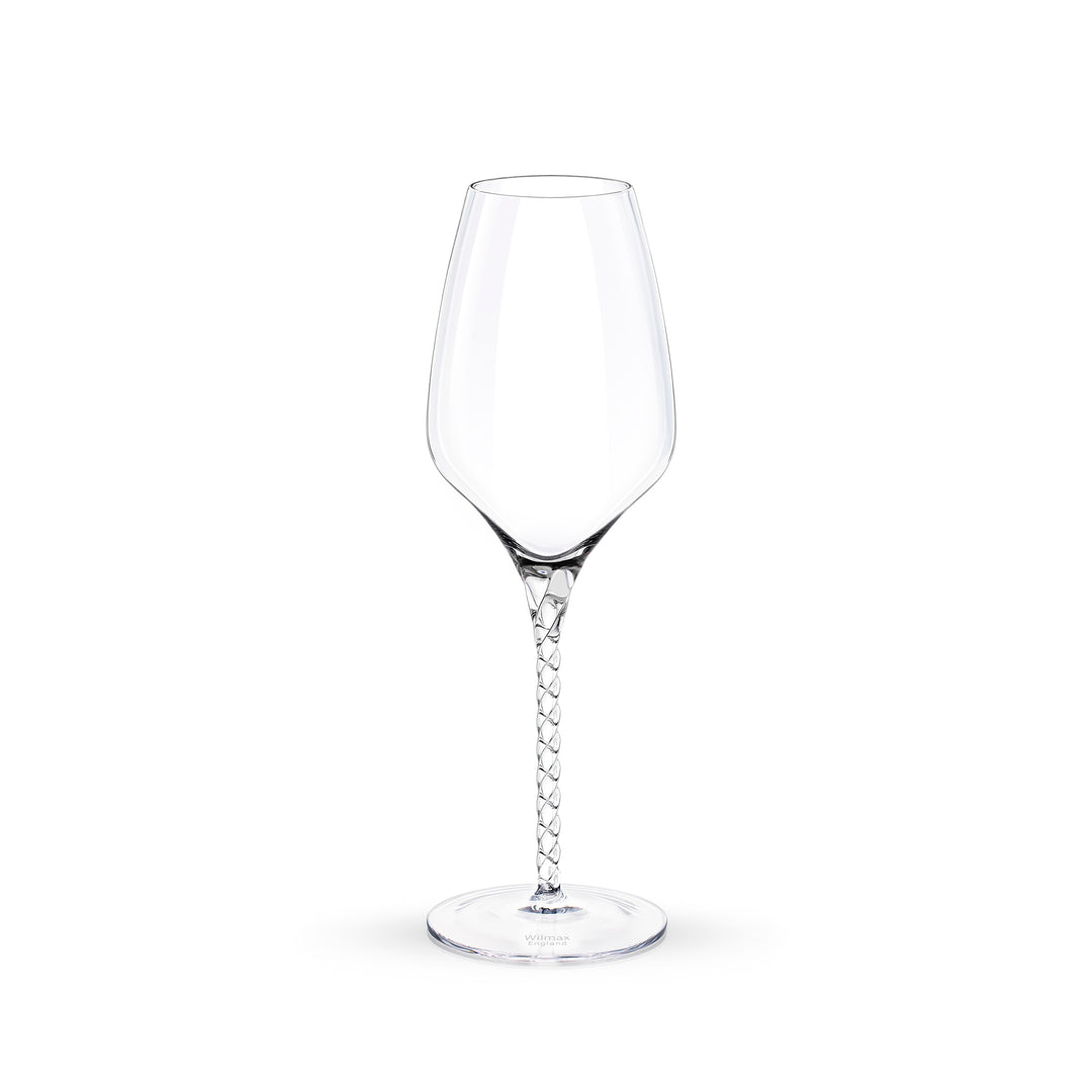 Wilmax Diamond Silver Crystalline Wine Glass – 600 ml
