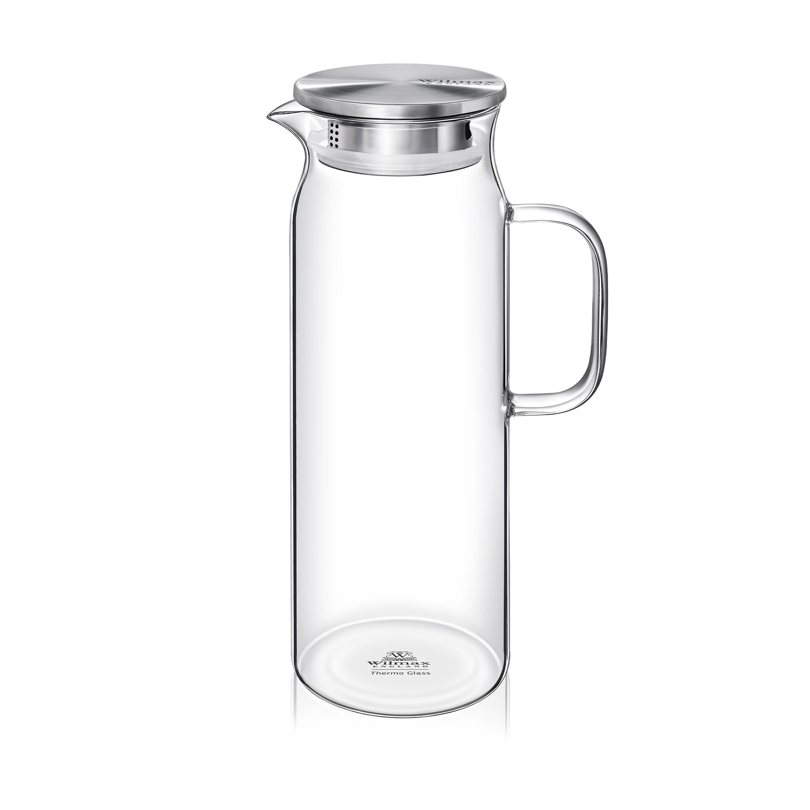 Wilmax England Thermo Glass Jug with Stainless Steel Lid - WL-888210/A