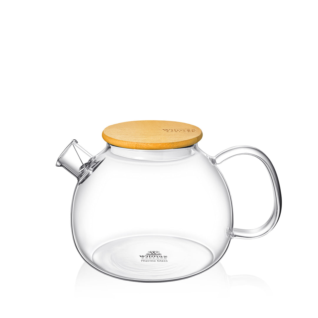 Wilmax England Thermo Glass Teapot with Bamboo Lid - WL-888824/A