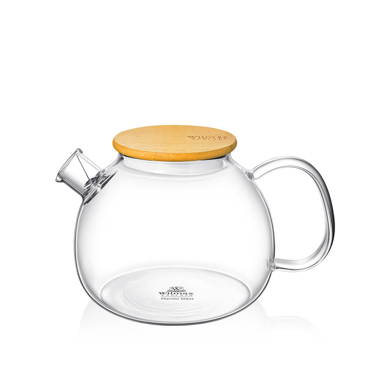 Wilmax England Thermo Glass Teapot with Bamboo Lid - WL-888825/A