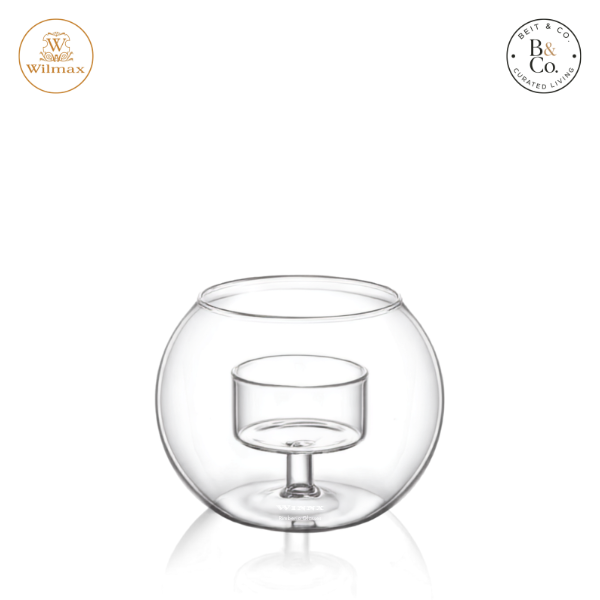 Wilmax England Rounded Thermo Glass Tealight Holders - WL-888973/A