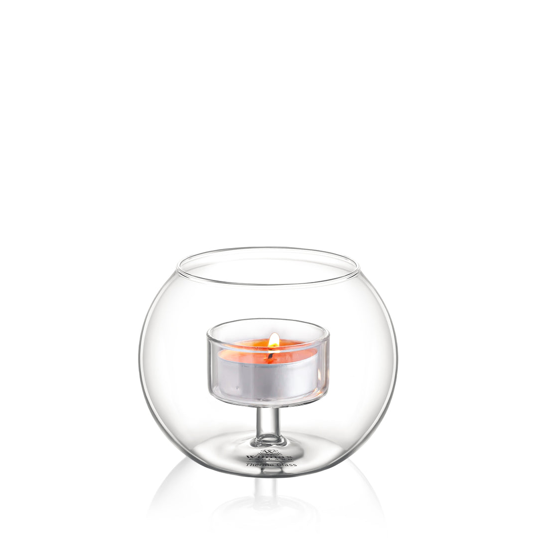 Wilmax England Rounded Thermo Glass Tealight Holders additional image