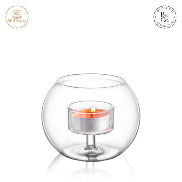 Wilmax England Rounded Thermo Glass Tealight Holders additional image