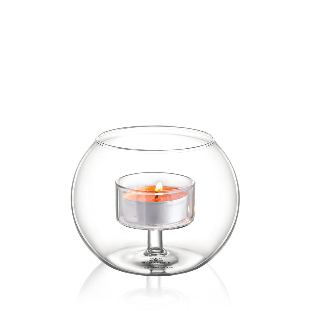 Wilmax England Rounded Thermo Glass Tealight Holders additional image