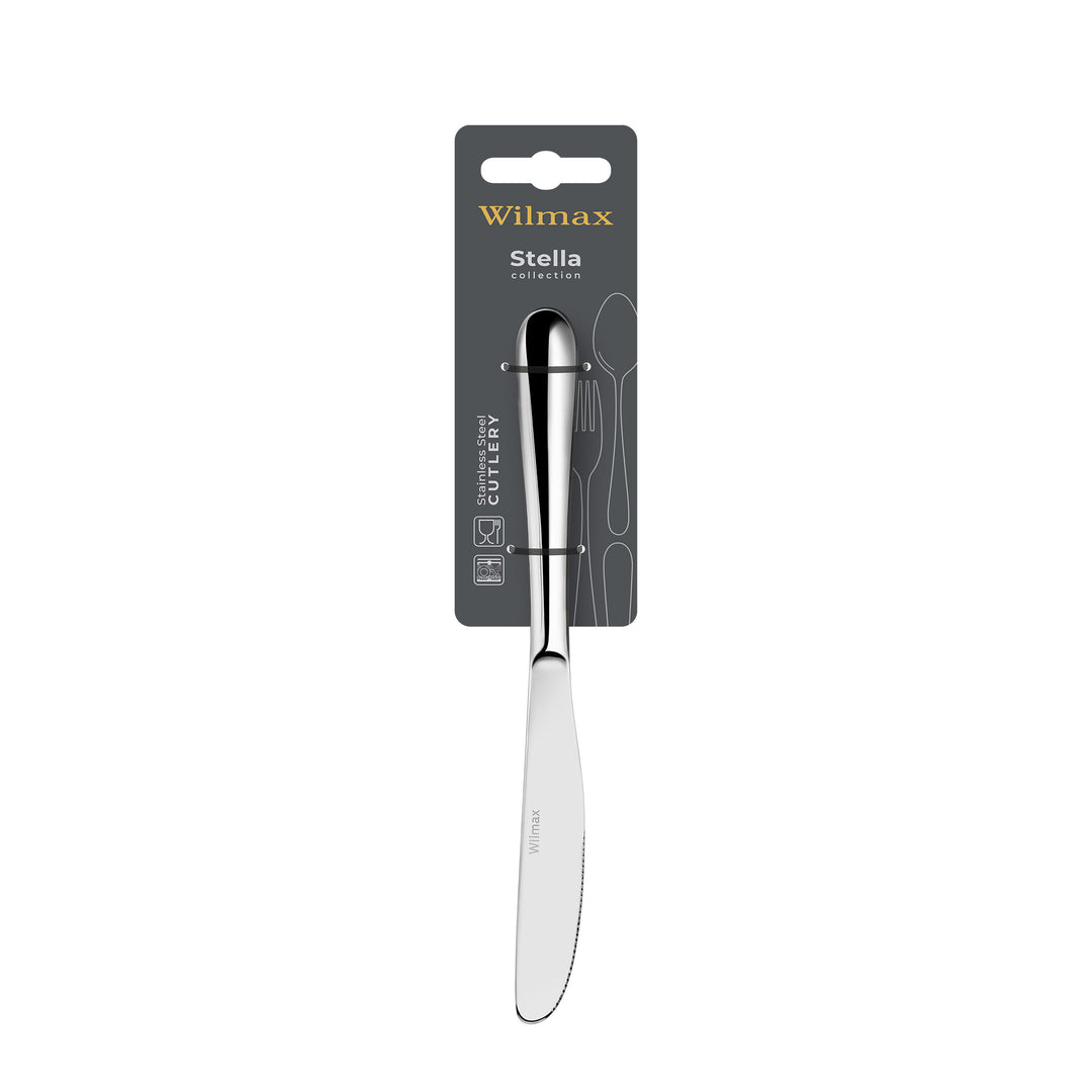 Wilmax England Stella Stainless Steel Dinner/Table Knife - additional product image