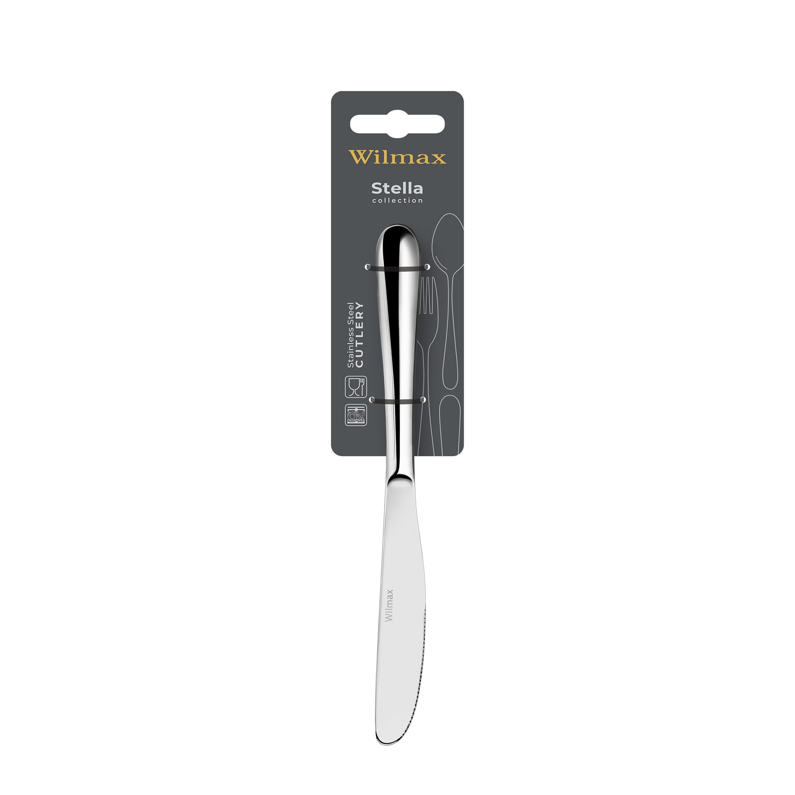 Wilmax England Stella Stainless Steel Dinner/Table Knife - additional product image