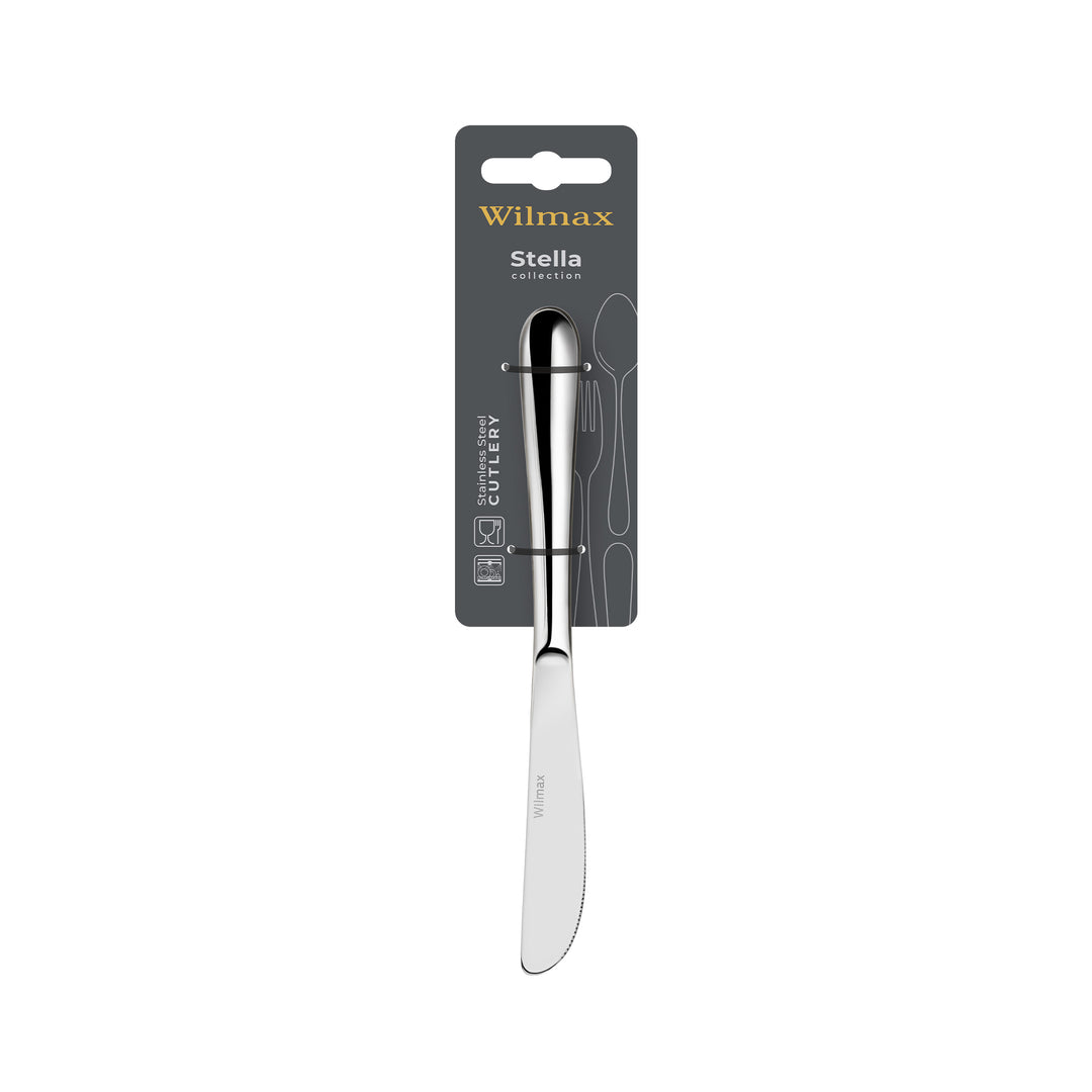 Wilmax England Stella Stainless Steel Salad/Dessert Knife - additional product image