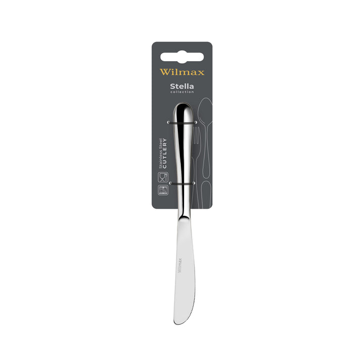 Wilmax England Stella Stainless Steel Salad/Dessert Knife - additional product image