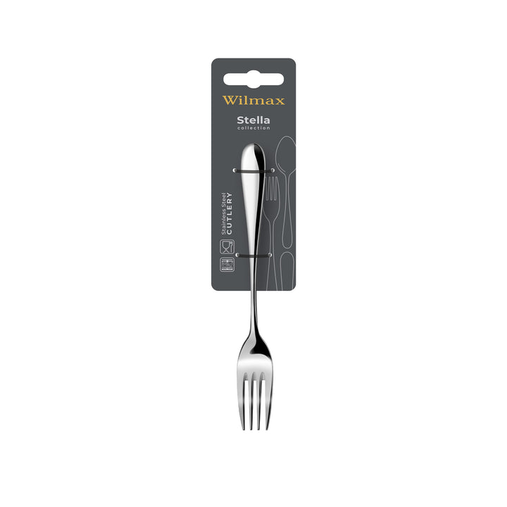 Wilmax Stella stainless steel salad dessert fork – additional view