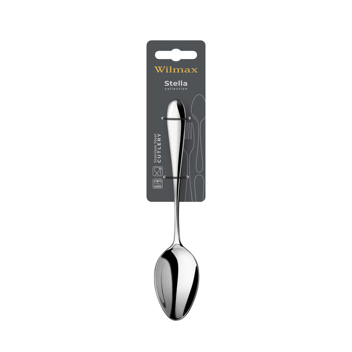 Wilmax Stella stainless steel dinner table spoon – additional view