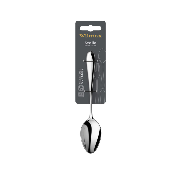 Wilmax Stella stainless steel salad dessert spoon – additional view