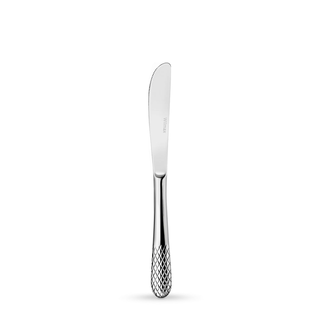 Wilmax England Diamond Stainless Steel Knives - Dessert Knife Silver