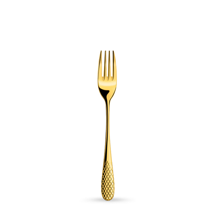 Wilmax England Diamond Stainless Steel Forks - Dessert Fork Set 2 pcs Gold