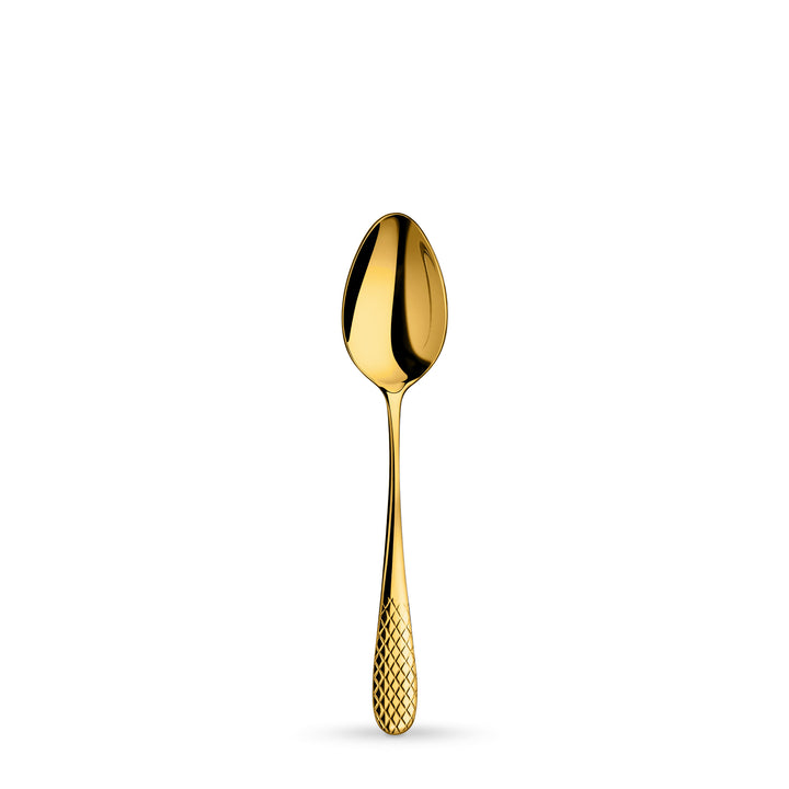 Wilmax Diamond dessert spoon - gold